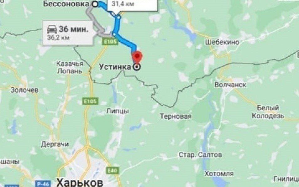 Устинка белгородская область карта