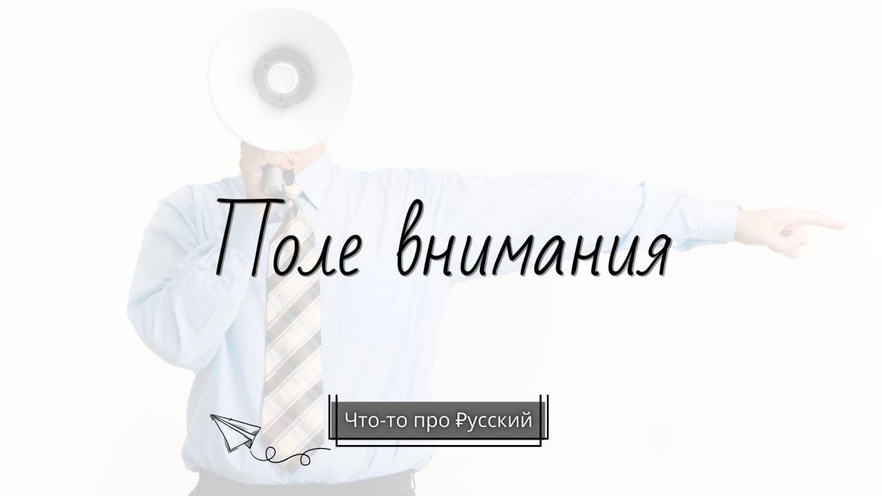 В поле внимания ошибка. В поле внимания ошибка