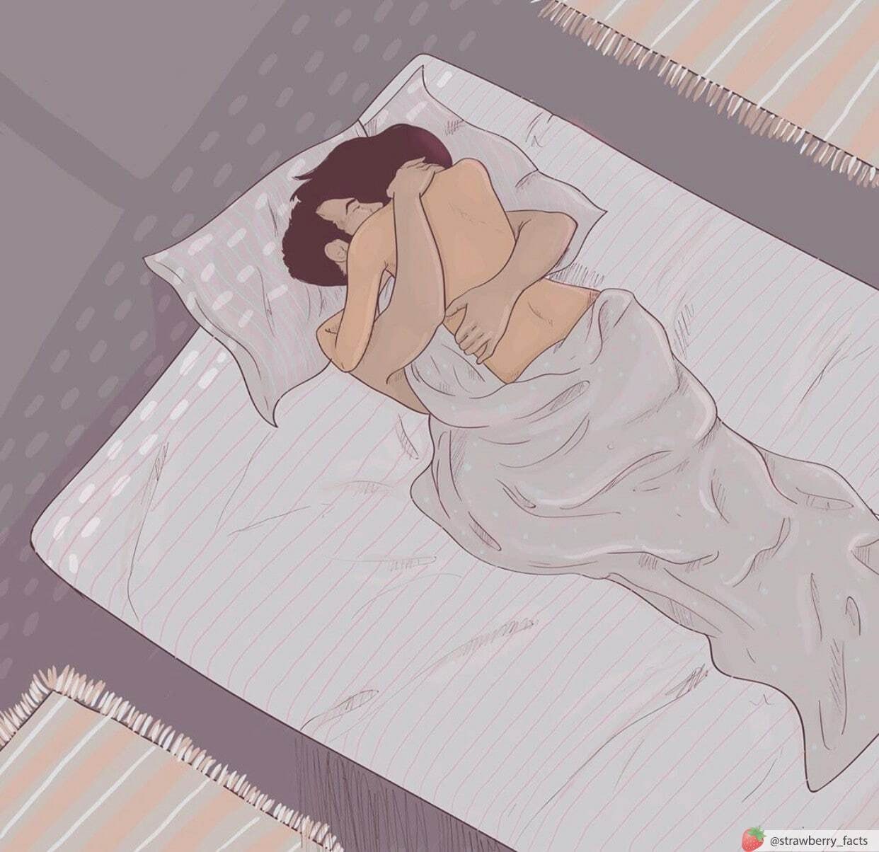 Позы спящих девушек. Обнимашки людей в кровати. Парень и девушка под одеялом. Лежат в постели.