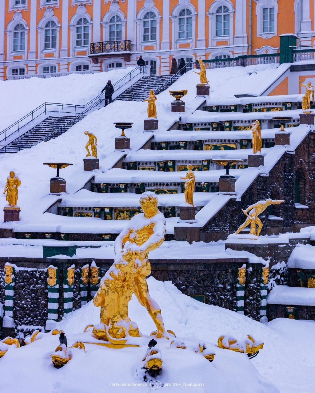 санкт петербург петергоф зимой