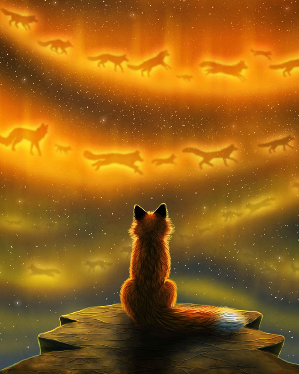 Fox dreaming. Лиса сидит спиной. Лисенок сидит спиной. Лис медитация. Лиса ночью.