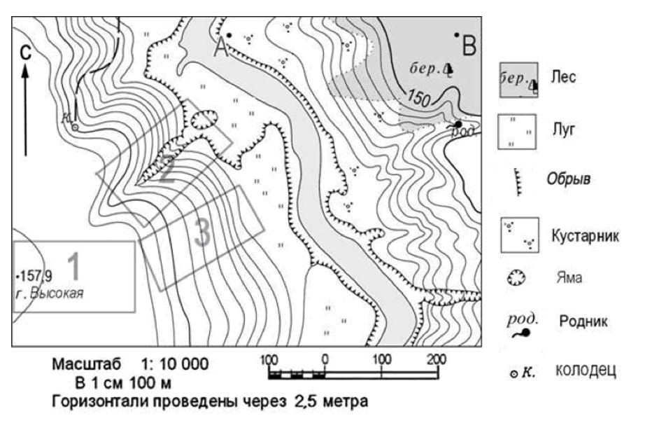 Изолинии знаки. Условные обозначения рельефа на карте. Условные обозначения рельефа на топографических картах. Обрыв на топографической карте. Горизонтали на карте.