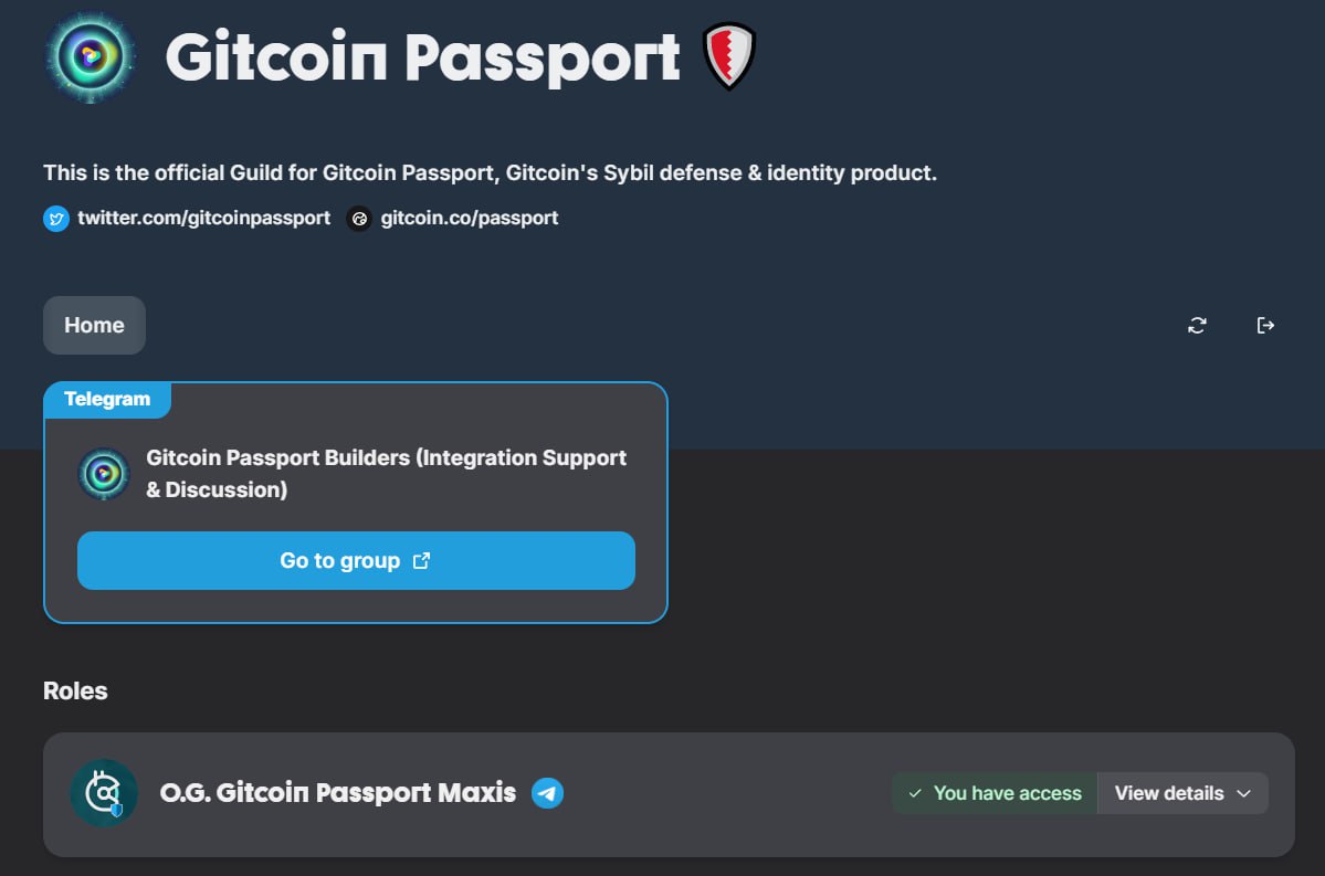 Gitcoin passport