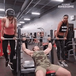 Техника жима лежа gif